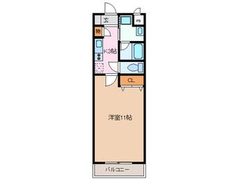 間取図 近鉄名古屋線/阿倉川駅 徒歩42分 3階 築17年