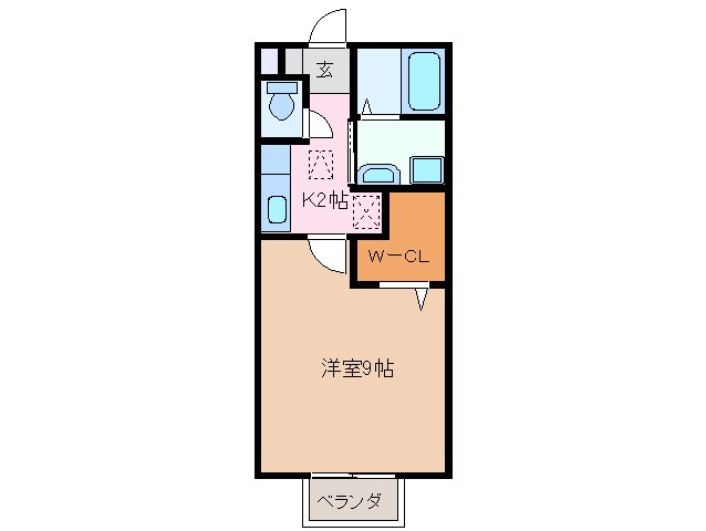 間取り図 近鉄名古屋線/新正駅 徒歩8分 1階 築16年