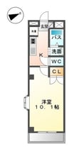 近鉄名古屋線/近鉄四日市駅 徒歩5分 5階 築15年 1Kの間取り