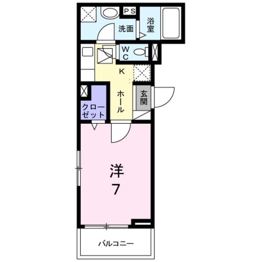 間取図 近鉄名古屋線/近鉄四日市駅 徒歩9分 2階 築2年