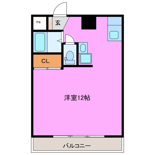 間取り図 近鉄名古屋線/近鉄四日市駅 徒歩10分 4階 築38年