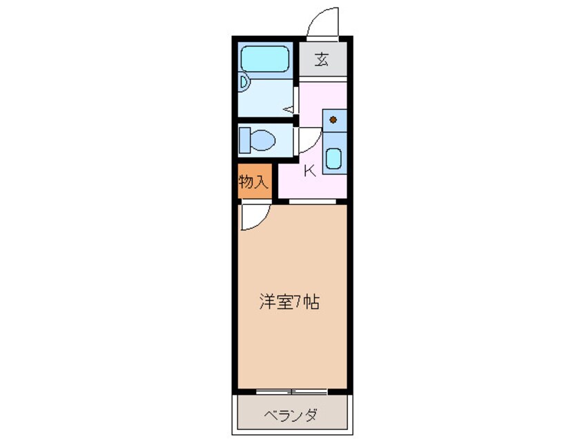 間取図 近鉄名古屋線/近鉄四日市駅 徒歩17分 2階 築30年