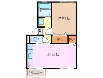 間取図 近鉄湯の山線/伊勢松本駅 徒歩3分 1階 築31年