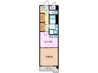 間取図 近鉄湯の山線/近鉄四日市駅 徒歩9分 7階 築26年