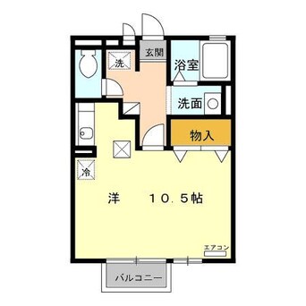 間取図 近鉄湯の山線/中川原駅 徒歩28分 1階 築21年