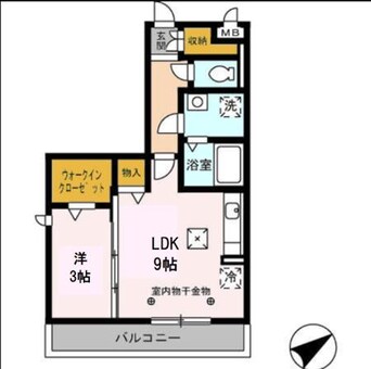 間取図 近鉄名古屋線/霞ケ浦駅 徒歩18分 1階 築15年