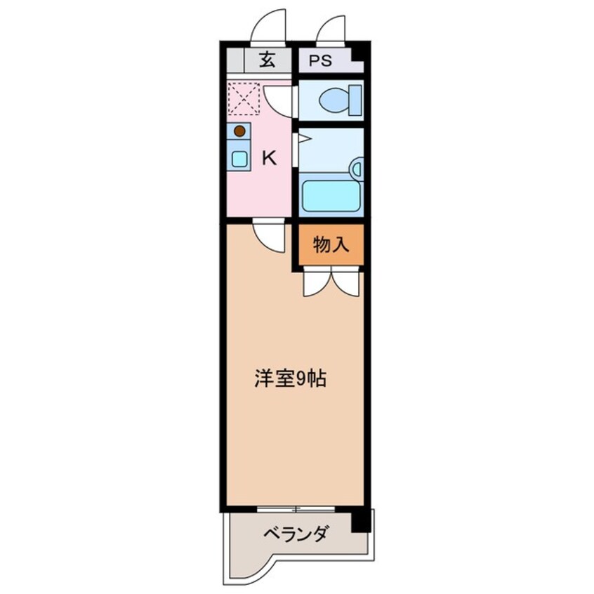 間取図 近鉄湯の山線/中川原駅 徒歩33分 2階 築27年