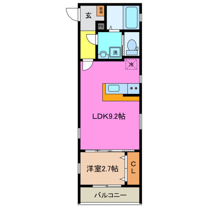 間取図 近鉄名古屋線/川原町駅 徒歩17分 1階 1年未満