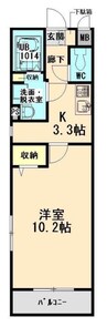 四日市あすなろう鉄道内部線/赤堀駅 徒歩8分 2階 築20年 1Kの間取り