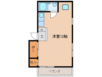 間取図 近鉄名古屋線/川原町駅 徒歩9分 2階 築27年