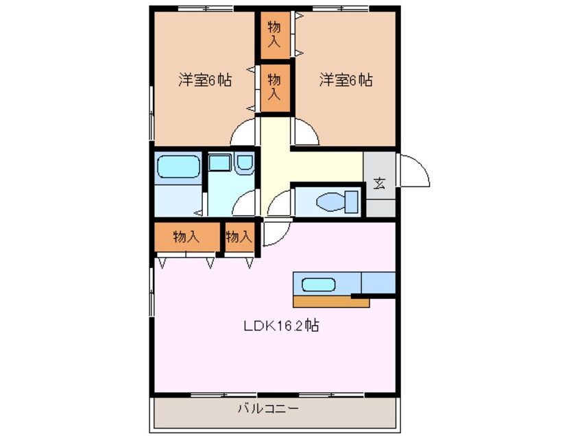 間取図 近鉄湯の山線/伊勢松本駅 徒歩14分 3階 築30年