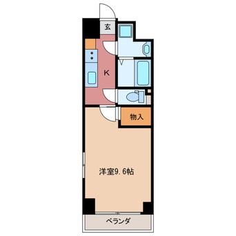 間取図 近鉄湯の山線/近鉄四日市駅 徒歩10分 3階 築14年