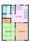 近鉄湯の山線/中川原駅 徒歩37分 1階 築29年 2DKの間取り