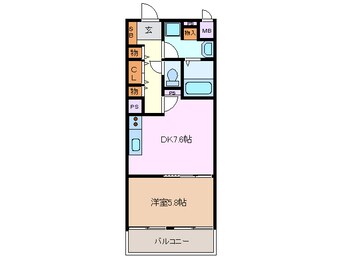 間取図 四日市あすなろう鉄道内部線/日永駅 徒歩18分 1階 築17年