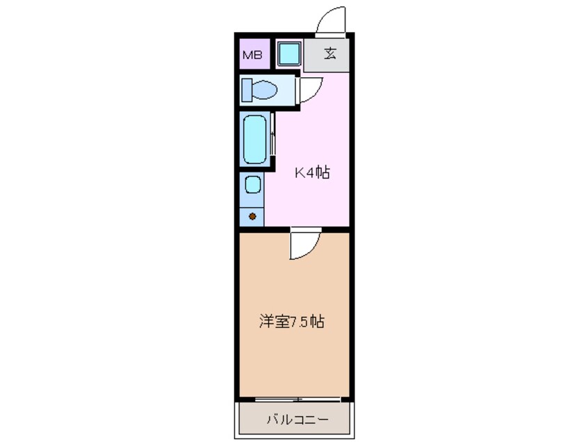 間取図 近鉄名古屋線/霞ケ浦駅 徒歩10分 3階 築17年