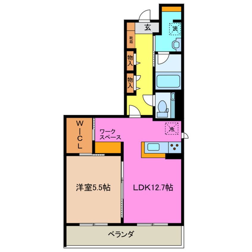 間取図 近鉄湯の山線/中川原駅 徒歩10分 4階 1年未満