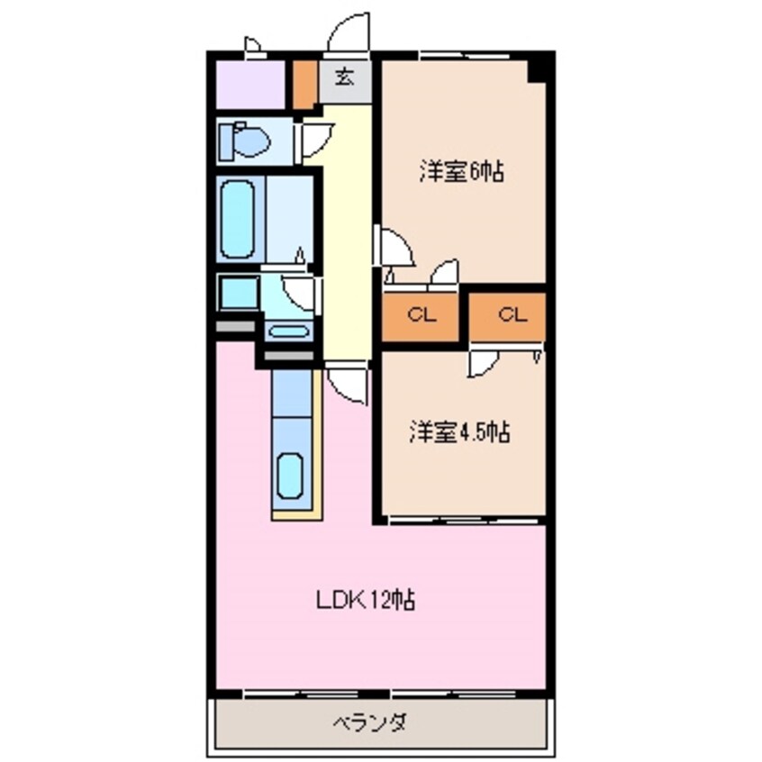 間取図 四日市あすなろう鉄道内部線/日永駅 徒歩10分 3階 築22年