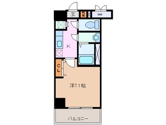 間取図 近鉄名古屋線/近鉄四日市駅 徒歩3分 9階 築14年