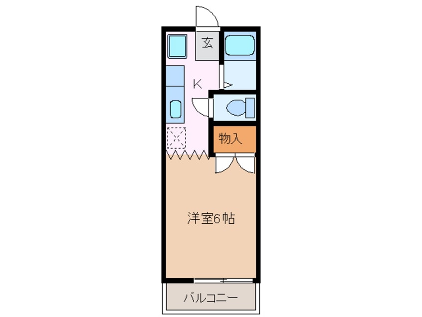 間取図 近鉄名古屋線/阿倉川駅 徒歩17分 1階 築37年