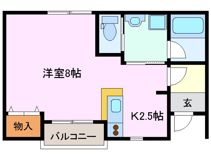 間取図 近鉄湯の山線/伊勢松本駅 徒歩10分 1階 築15年