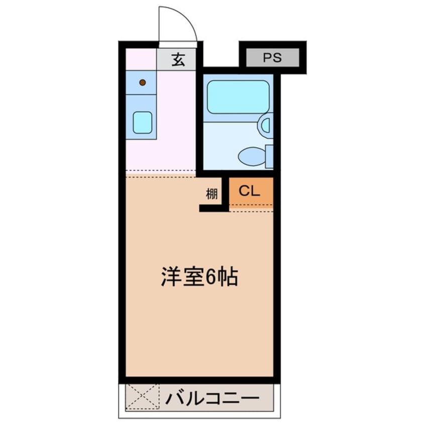 間取図 近鉄名古屋線/近鉄四日市駅 徒歩10分 3階 築33年