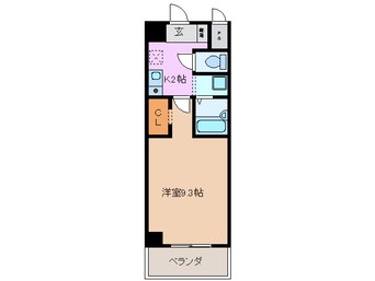間取図 近鉄名古屋線/霞ケ浦駅 徒歩9分 9階 築15年