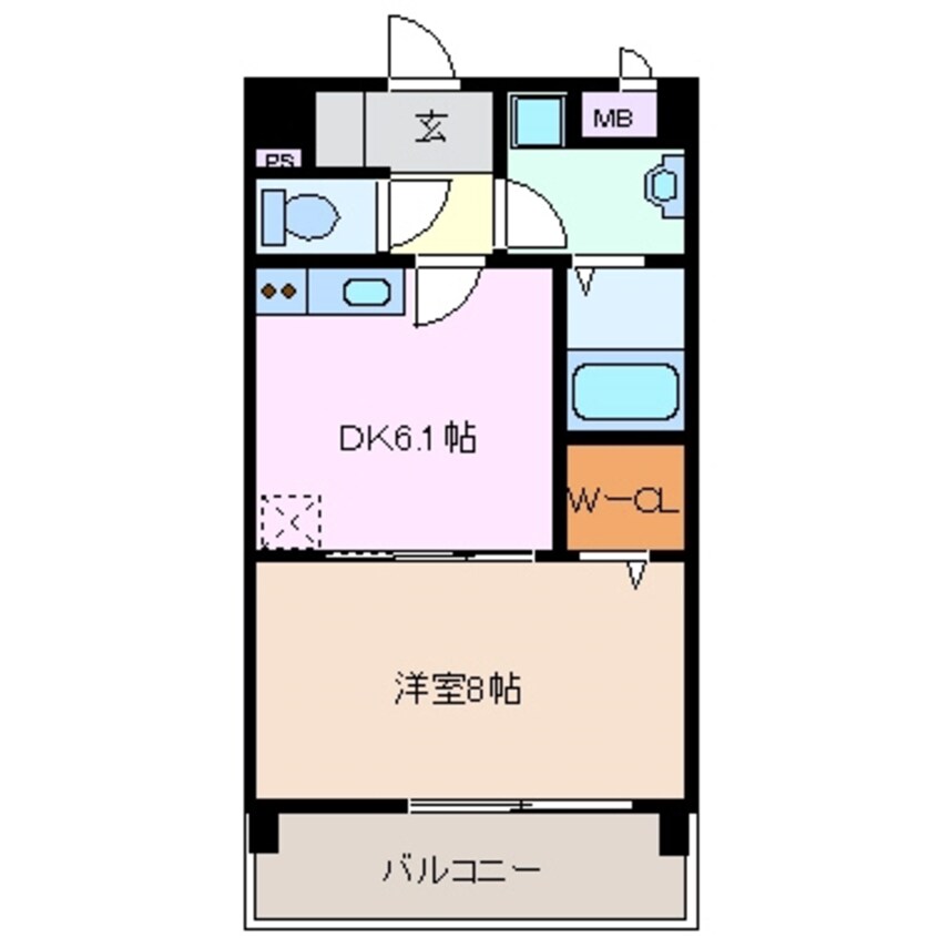 間取図 近鉄名古屋線/阿倉川駅 徒歩7分 1階 築15年