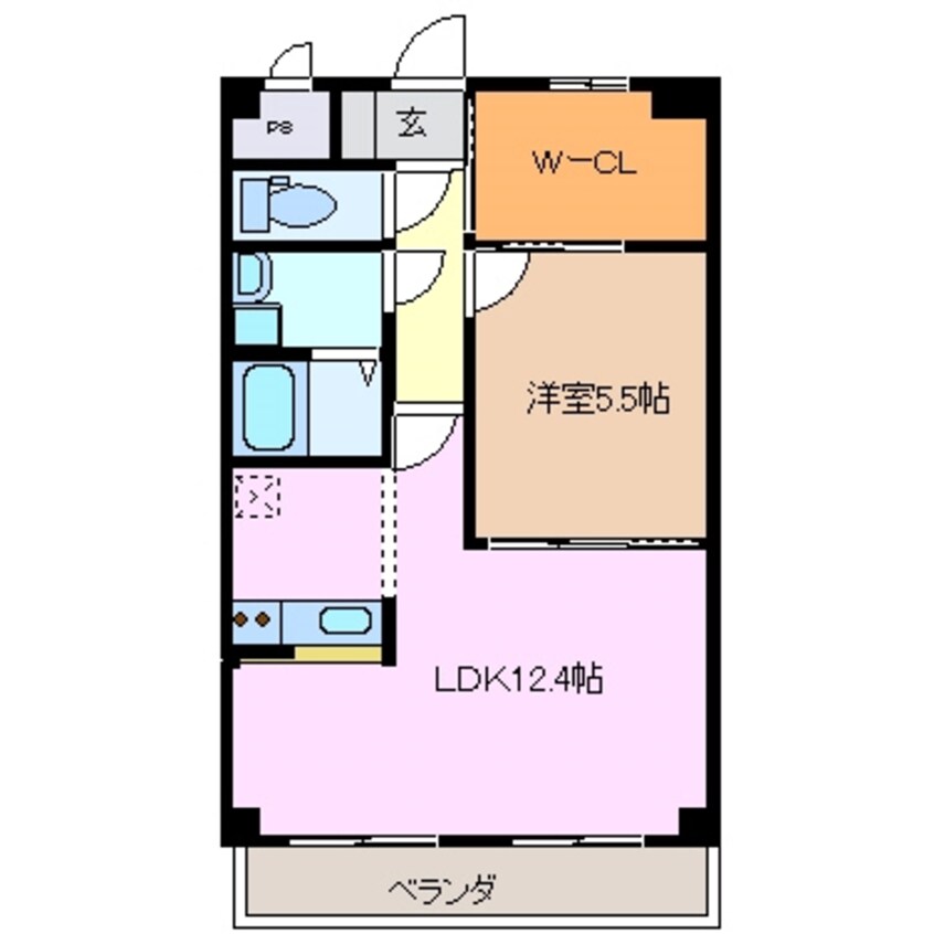 間取図 三岐鉄道三岐線/大矢知駅 徒歩7分 2階 築18年