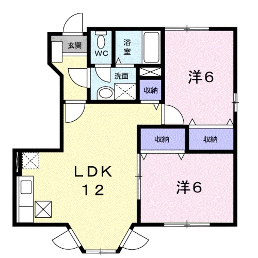 間取図 近鉄名古屋線/塩浜駅 徒歩13分 1階 築22年