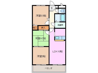 間取図 近鉄名古屋線/新正駅 徒歩7分 1階 築24年