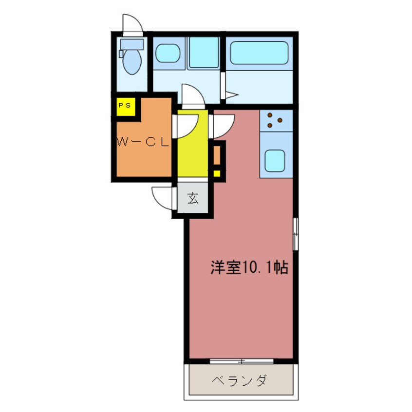 間取図 近鉄名古屋線/新正駅 徒歩7分 1階 築6年