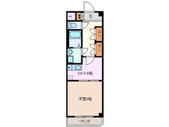 間取図 近鉄湯の山線/伊勢松本駅 徒歩10分 1階 築23年