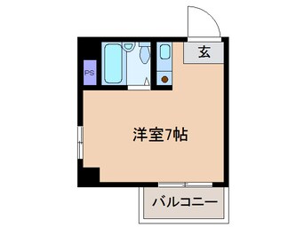 間取図 近鉄名古屋線/川原町駅 徒歩13分 7階 築34年