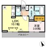 近鉄名古屋線/川原町駅 徒歩18分 2階 築5年 1LDKの間取り