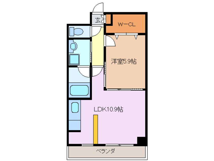 間取図 近鉄名古屋線/近鉄四日市駅 徒歩8分 4階 築21年