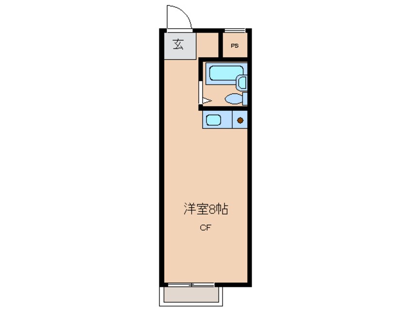 間取図 近鉄名古屋線/海山道駅 徒歩5分 4階 築31年