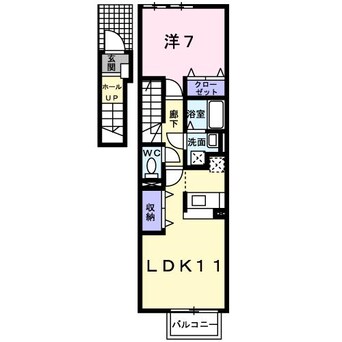 間取図 四日市あすなろう鉄道内部線/日永駅 徒歩19分 2階 築18年