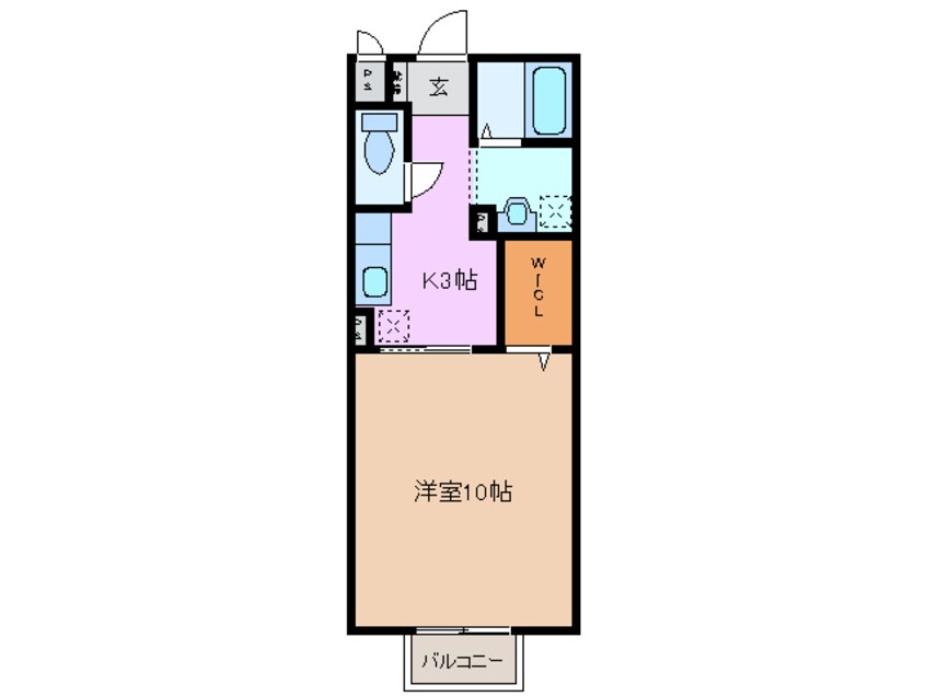 間取図 関西本線（東海）/富田浜駅 徒歩14分 1階 築17年