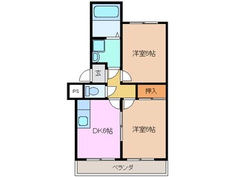 間取図 四日市あすなろう鉄道内部線/南日永駅 徒歩8分 3階 築25年