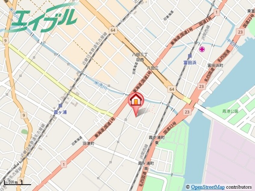 地図 関西本線（東海）/富田浜駅 徒歩14分 2階 築33年
