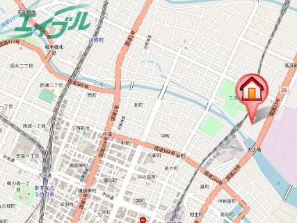 地図 関西本線（東海）/四日市駅 徒歩22分 2階 築8年