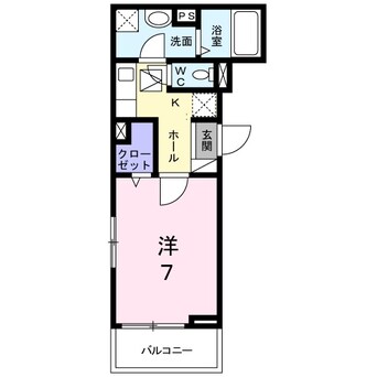 間取図 近鉄名古屋線/近鉄四日市駅 徒歩9分 2階 築2年