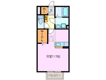 間取図 近鉄名古屋線/阿倉川駅 徒歩50分 1階 築17年