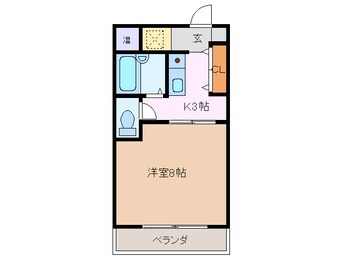 間取図 近鉄名古屋線/近鉄四日市駅 徒歩7分 4階 築27年