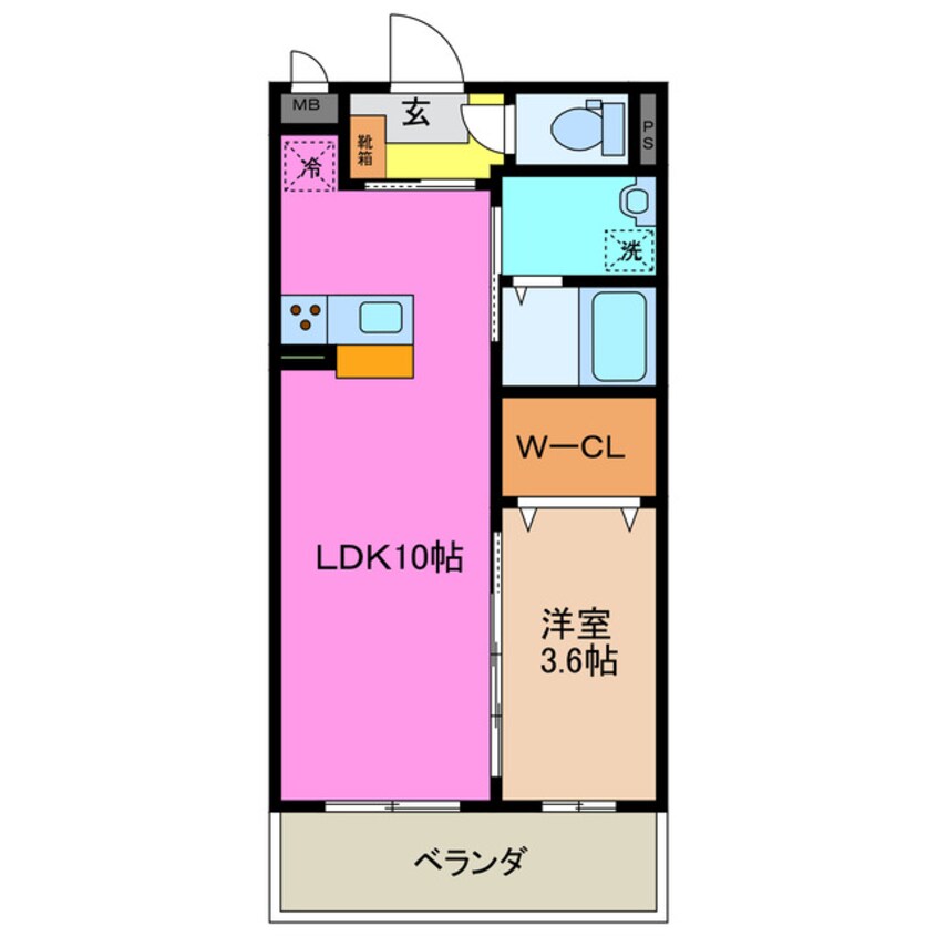 間取図 近鉄名古屋線/霞ケ浦駅 徒歩13分 4階 1年未満