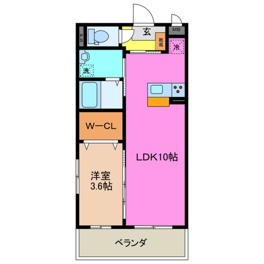 間取図 近鉄名古屋線/霞ケ浦駅 徒歩13分 4階 1年未満