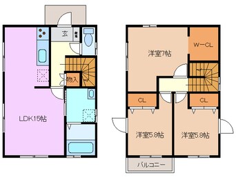 間取図 リースホーム北永台