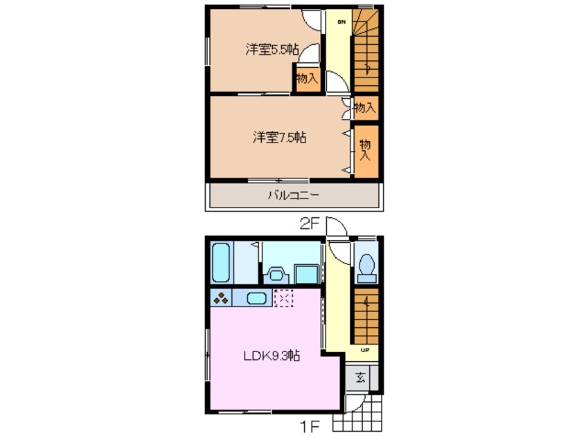 間取図 フォルトゥーナヒルズ E棟