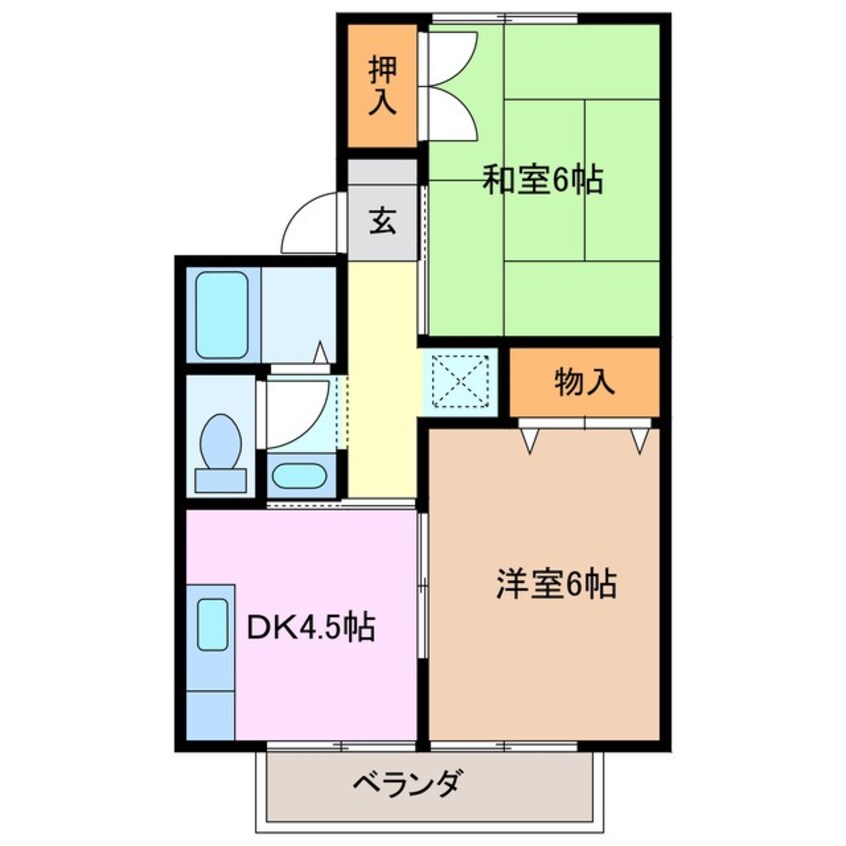 間取図 セジュール富田 Ａ棟