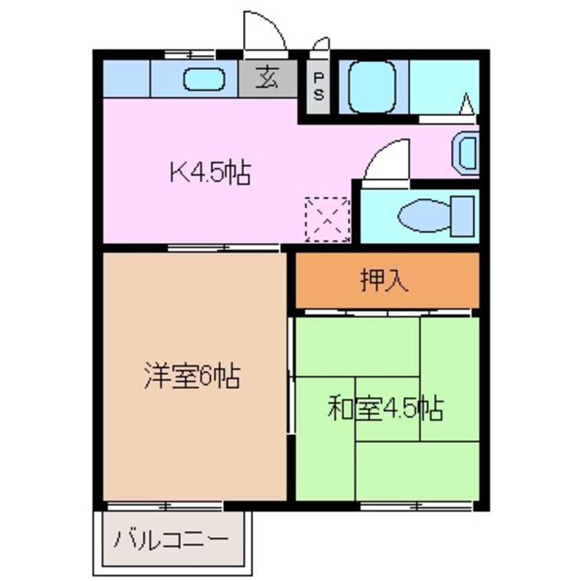 間取図 アバンテ千歳